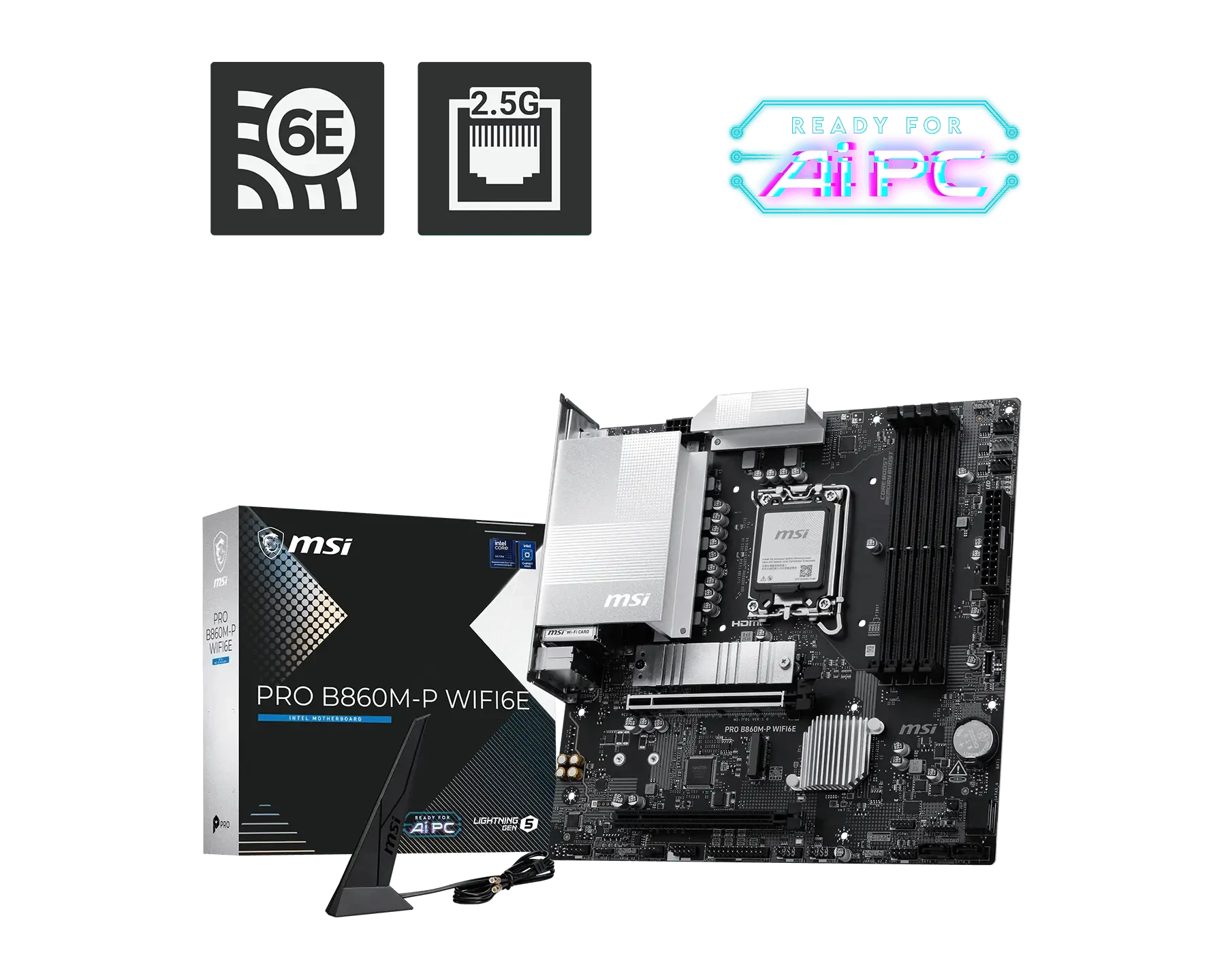 MSI PRO B860M-P WIFI6E LGA 1851 Motherboard