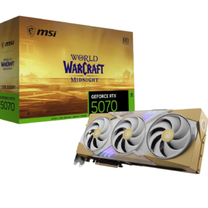 MSI GeForce RTX 5070 12G World of Warcraft MIDNIGHT LIGHT EDITION OC