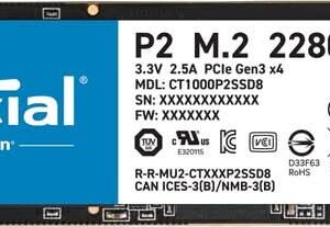 CRUCIAL 1TB NVME M.2 P2 INTERNAL SSD