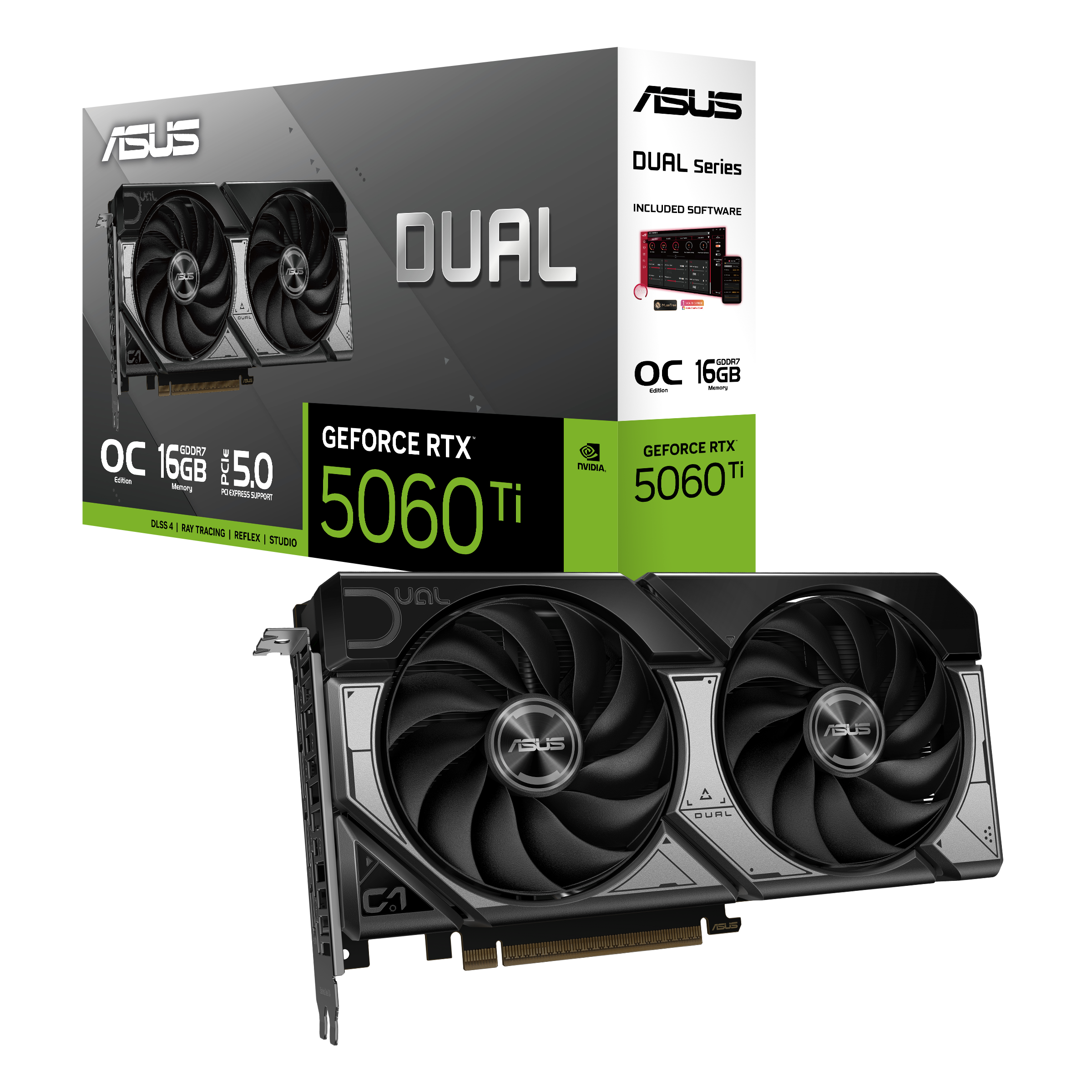 ASUS DUAL GEFORCE RTX 5060 TI 16GB GDDR7 OC EDITION