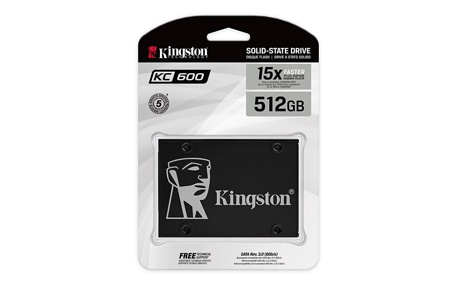 KINGSTON 512GB KC600 SATA INTERNAL SSD - Image 2
