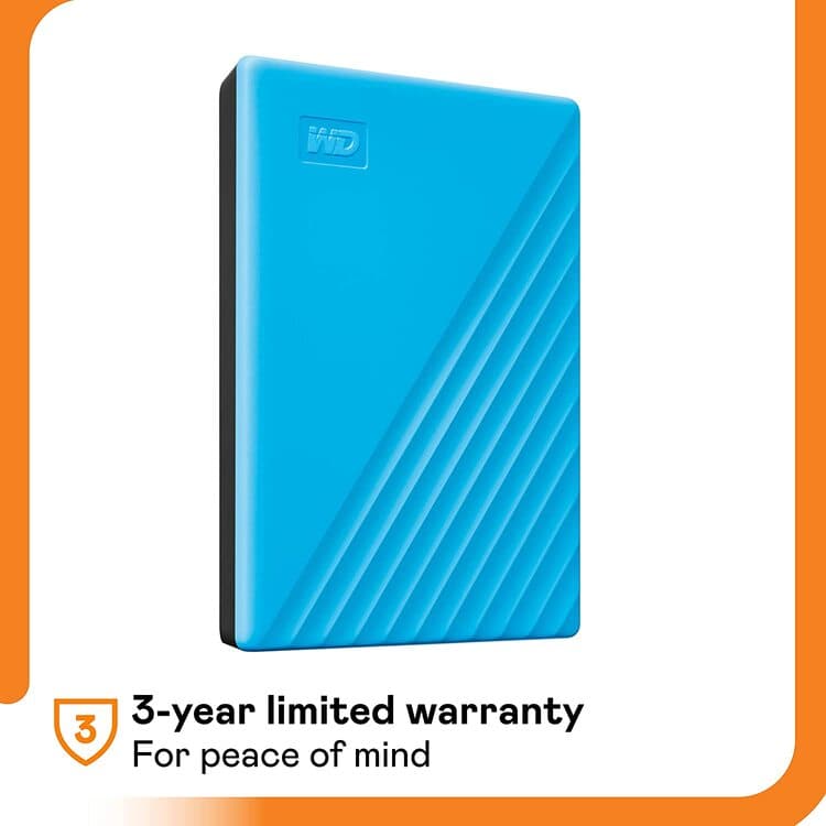 WESTERN DIGITAL 1TB MY PASSPORT PORTABLE BLUE SSD - Image 2
