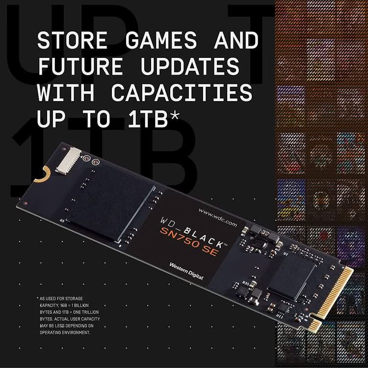 WESTERN DIGITAL 1TB SN750 SE NVME M.2 INTERNAL SSD - Image 3