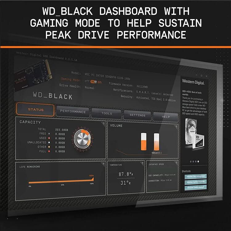 WESTERN DIGITAL 1TB SN750 SE NVME M.2 INTERNAL SSD - Image 2