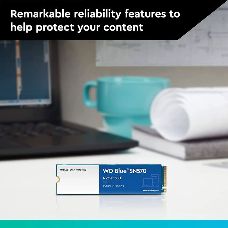 WESTERN DIGITAL BLUE 500GB NVME M.2 SN570 SSD - Image 3
