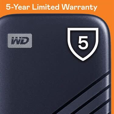 WESTERN DIGITAL MY PASSPORT BLUE 500GB PORTABLE SSD - Image 5