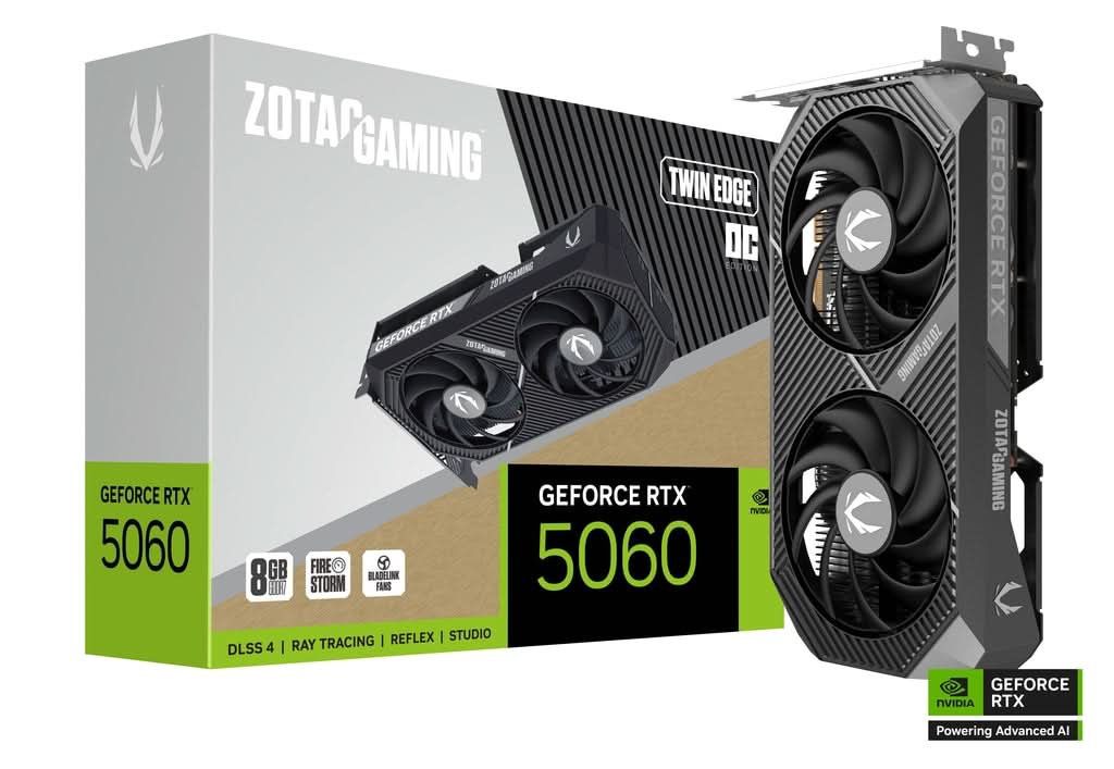 ZOTAC GAMING GEFORCE 8GB RTX 5060 TWIN EDGE OC