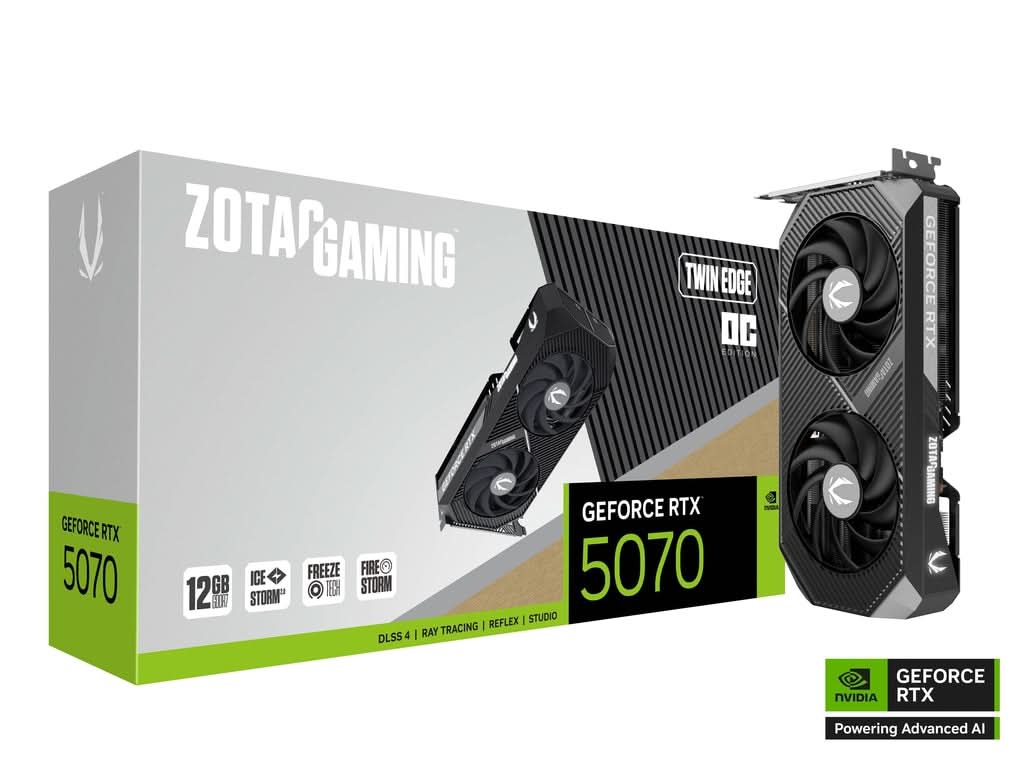 ZOTAC GAMING GEFORCE 12GB RTX 5070 TWIN EDGE OC