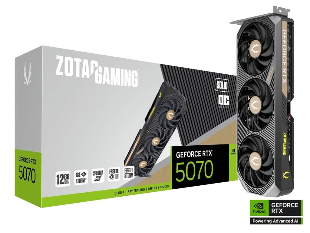 ZOTAC GAMING GEFORCE RTX 5070 SOLID OC 12GB Graphic Card