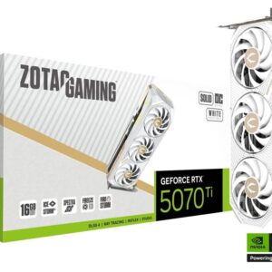 ZOTAC RTX 5070 TI SOLID CORE OC WHITE EDITION 16GB GRAPHICS CARD